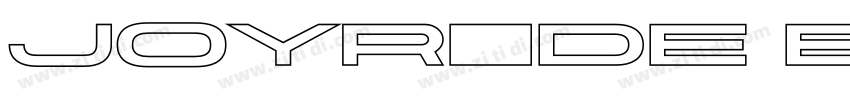JOYRIDE EXTENDED ROU字体转换